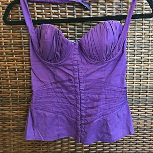 Purple corset top